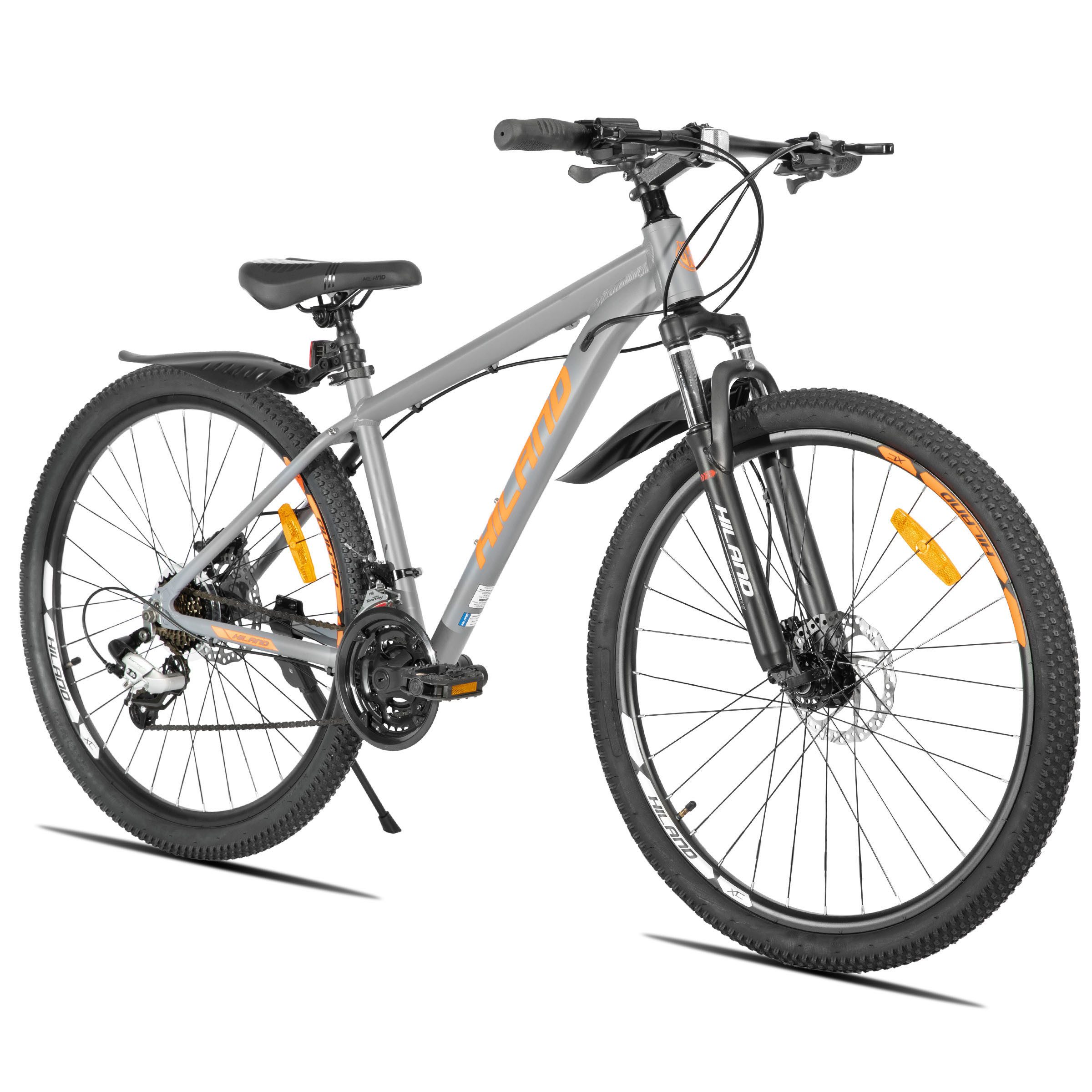 HILAND Mountainbike 27,5 Zoll Offroad‑MTB hydraul. Scheibenbremsen 24‑Gang‑Alu für Trails, 24 Gang, 24 Gänge, leichter Aluminiumrahmen, hydraulische Scheibenbremsen
