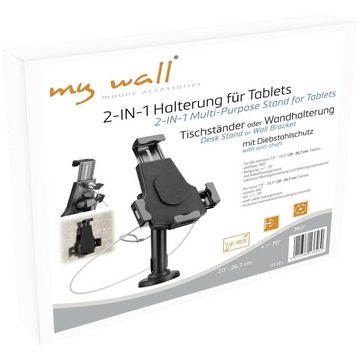 my wall 2-IN-1 Halterung für Tablets Tablet-Halterung, (abschließbar, drehbar / rotierbar)