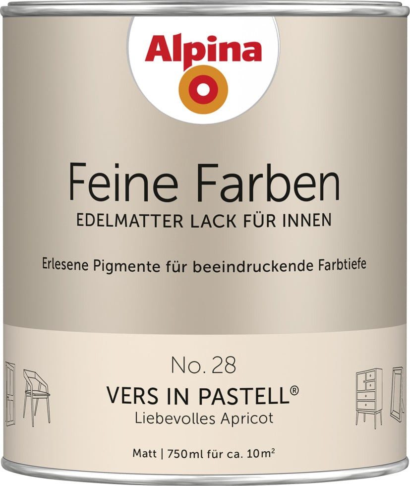 Thumbnail - Alpina Wandfarbe Alpina Feine Farben Lack No. 28 Vers in Pastell