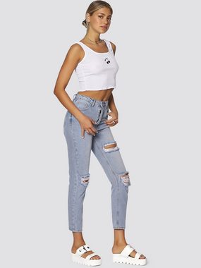 Freshlions Mom-Jeans Zerrissene Mom Jeans `Anka` - XS