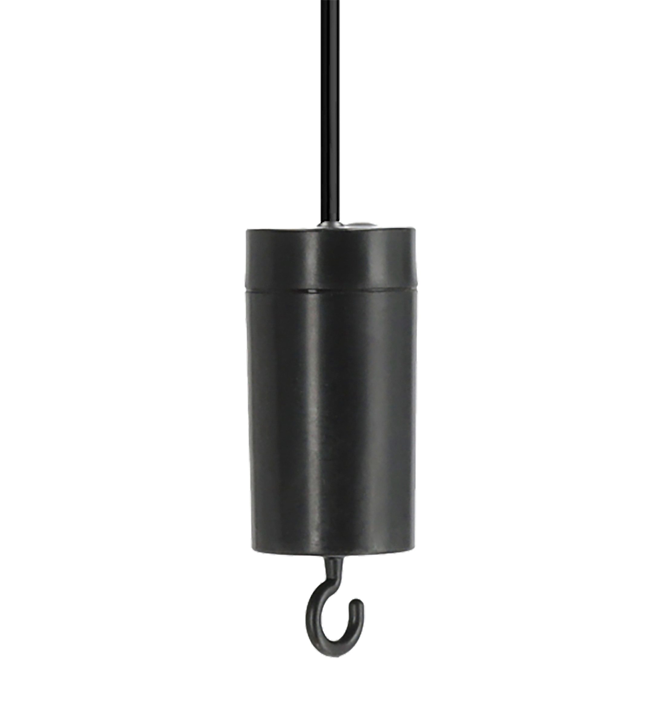 Spetebo Deckenleuchte LED Hängeleuchte in Rattan Optik für Außen und Innen - 18 x 16 cm, LED fest integriert, warm weiß, Garten Deko Beleuchtung warm weiß mit Timer