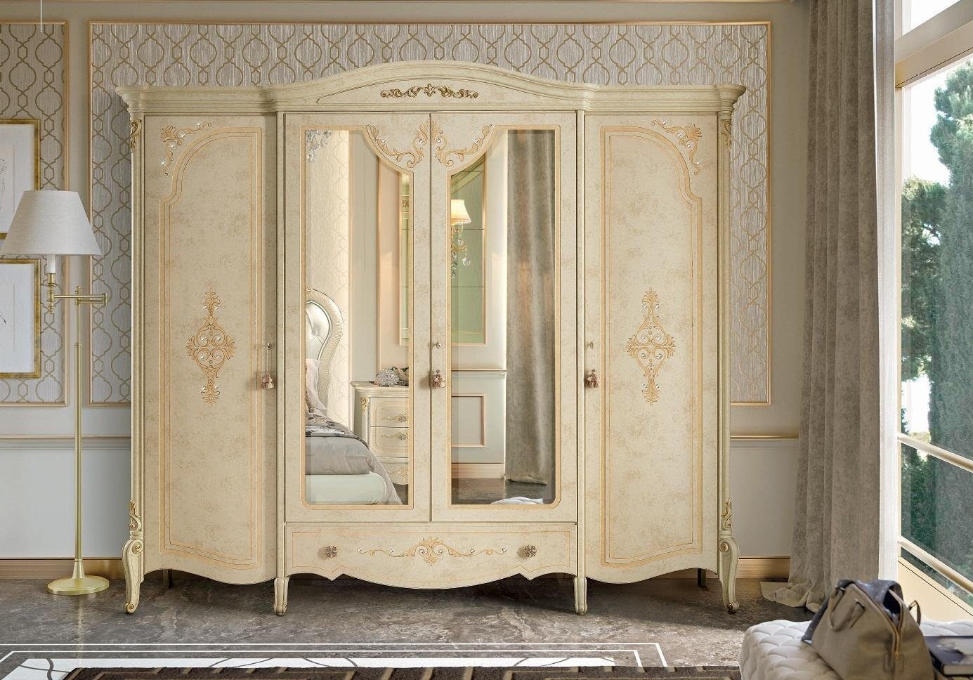 Schlafzimmer Barock Stil Möbel Schrank Klassische Kleiderschrank JVmoebel Kleiderschrank