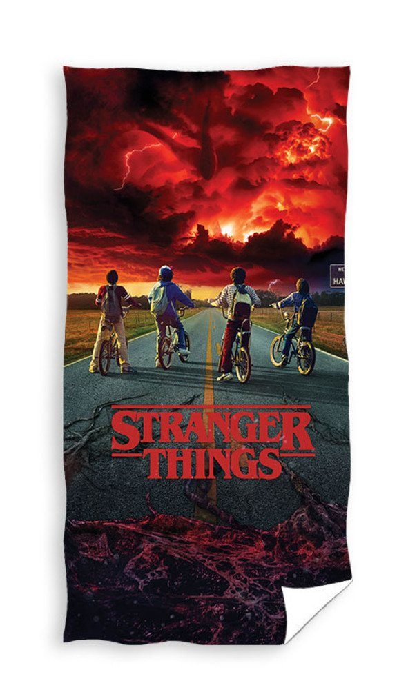 Stranger things Strandtuch Stranger Things Badetuch günstig online kaufen