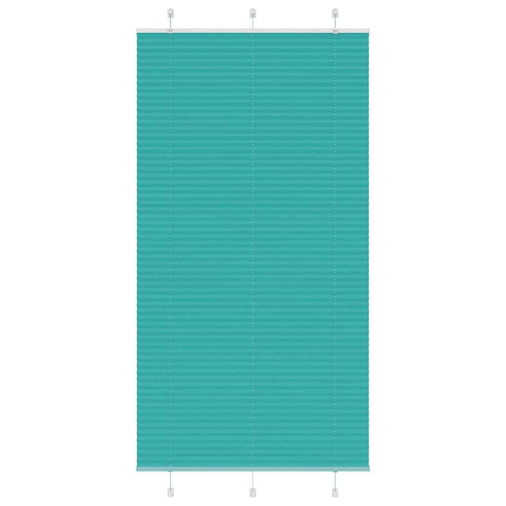 Jalousie 100 x 200 cm Plissee Petrolgrün 100x200 cm Stoffbreite 99,4 cm Polyest