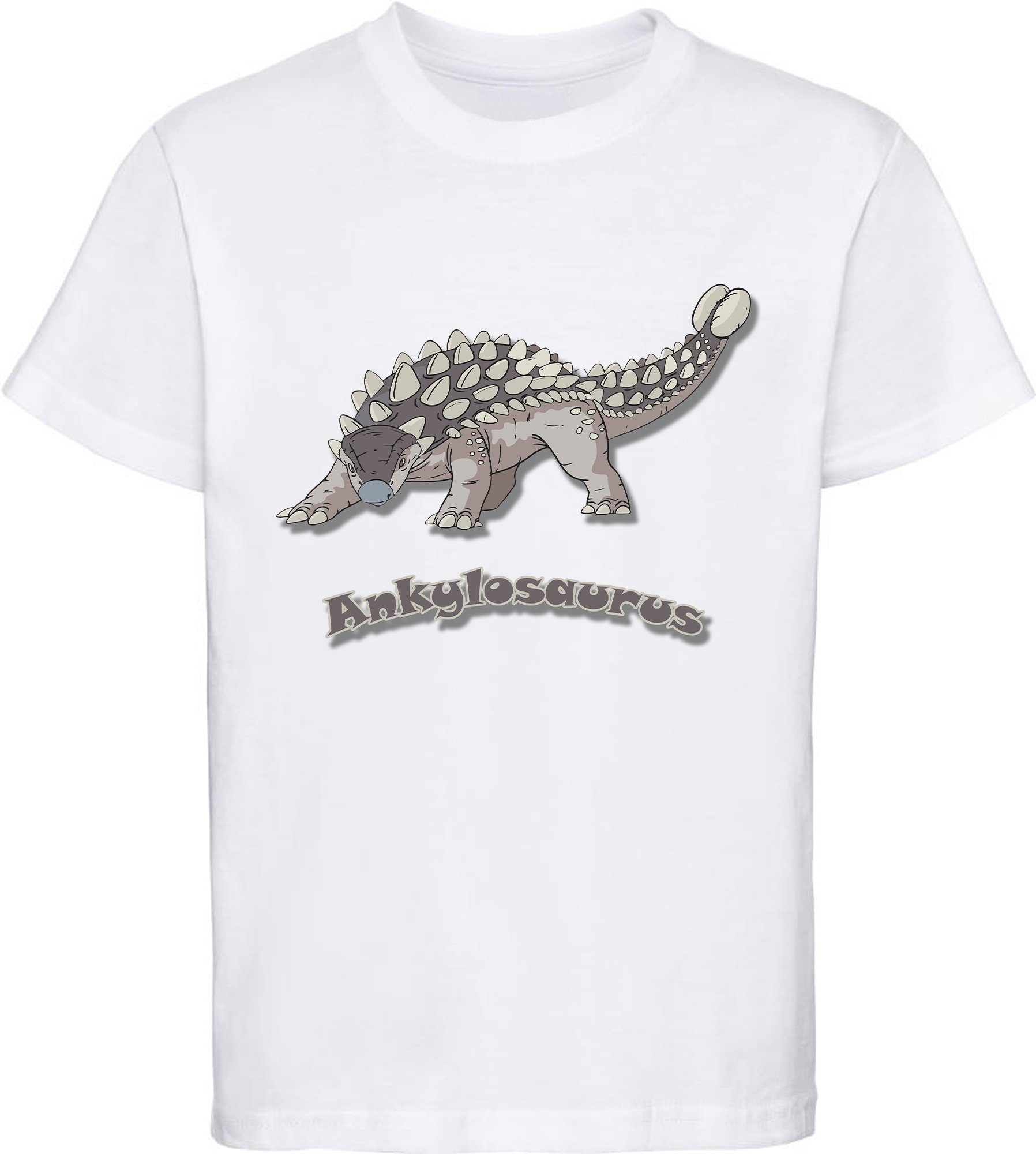 Print-Shirt bedrucktes Kinder T-Shirt mit Ankylosaurus