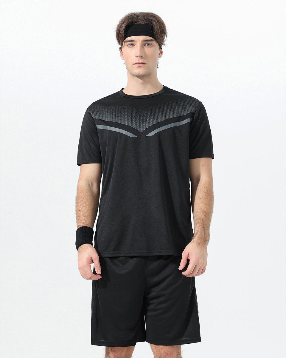 YOUTHUP Sportanzug, Trainingsanzug Herren Set T-Shirt und Kurze Hose Bequeme Passform