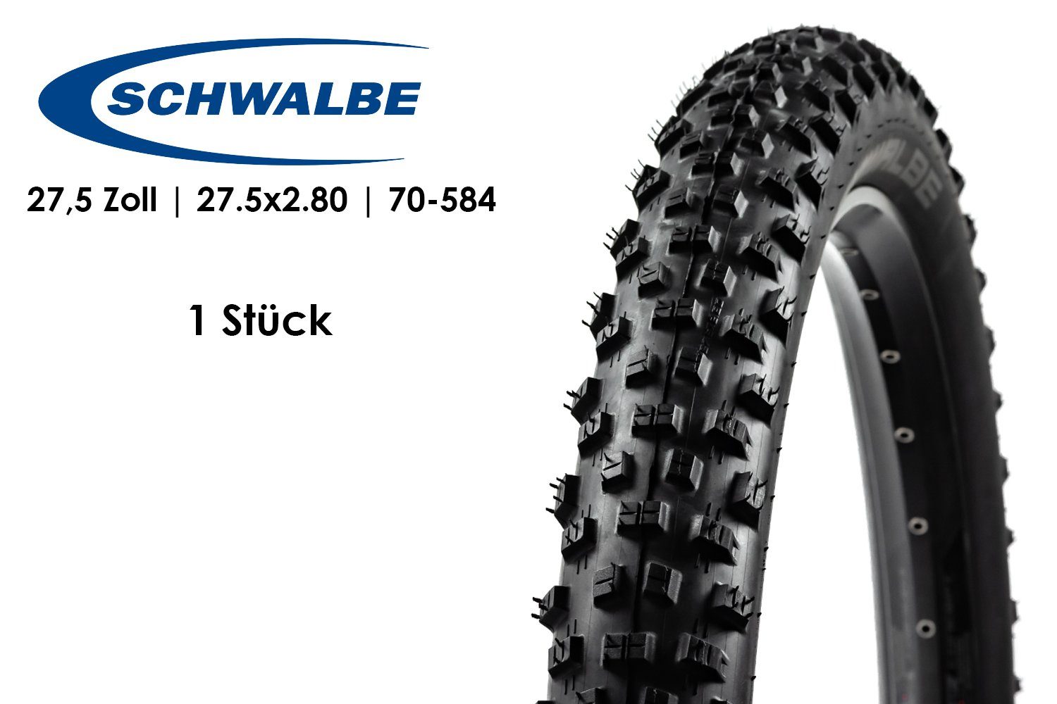 Fahrradreifen 27.5" Fahrrad FALT Reifen 27.5x2.80 SCHWALBE Nobby Nic Performance
