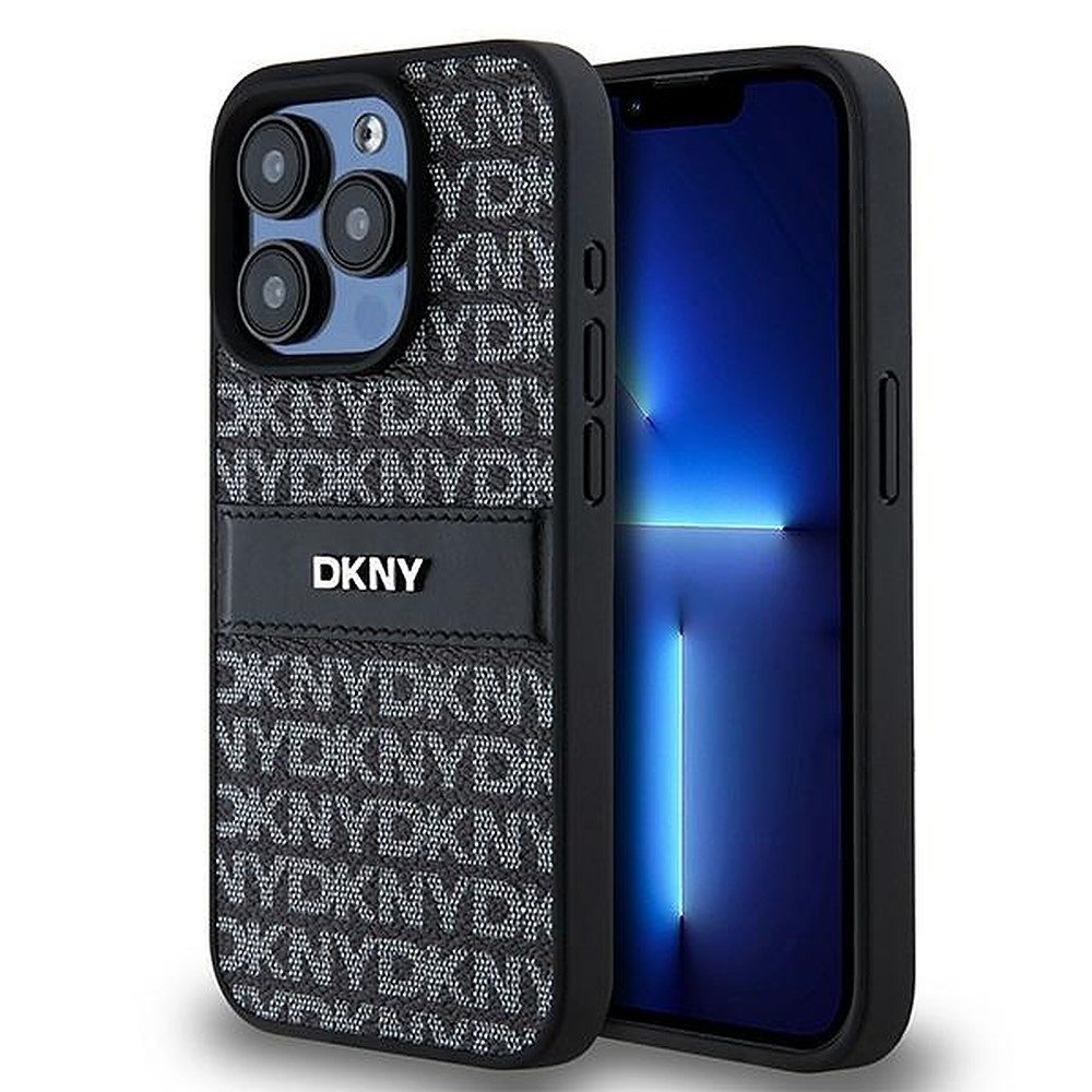 DKNY Handyhülle Schutzhülle Kartenfach, Kartenfach, Monogramm-Muster