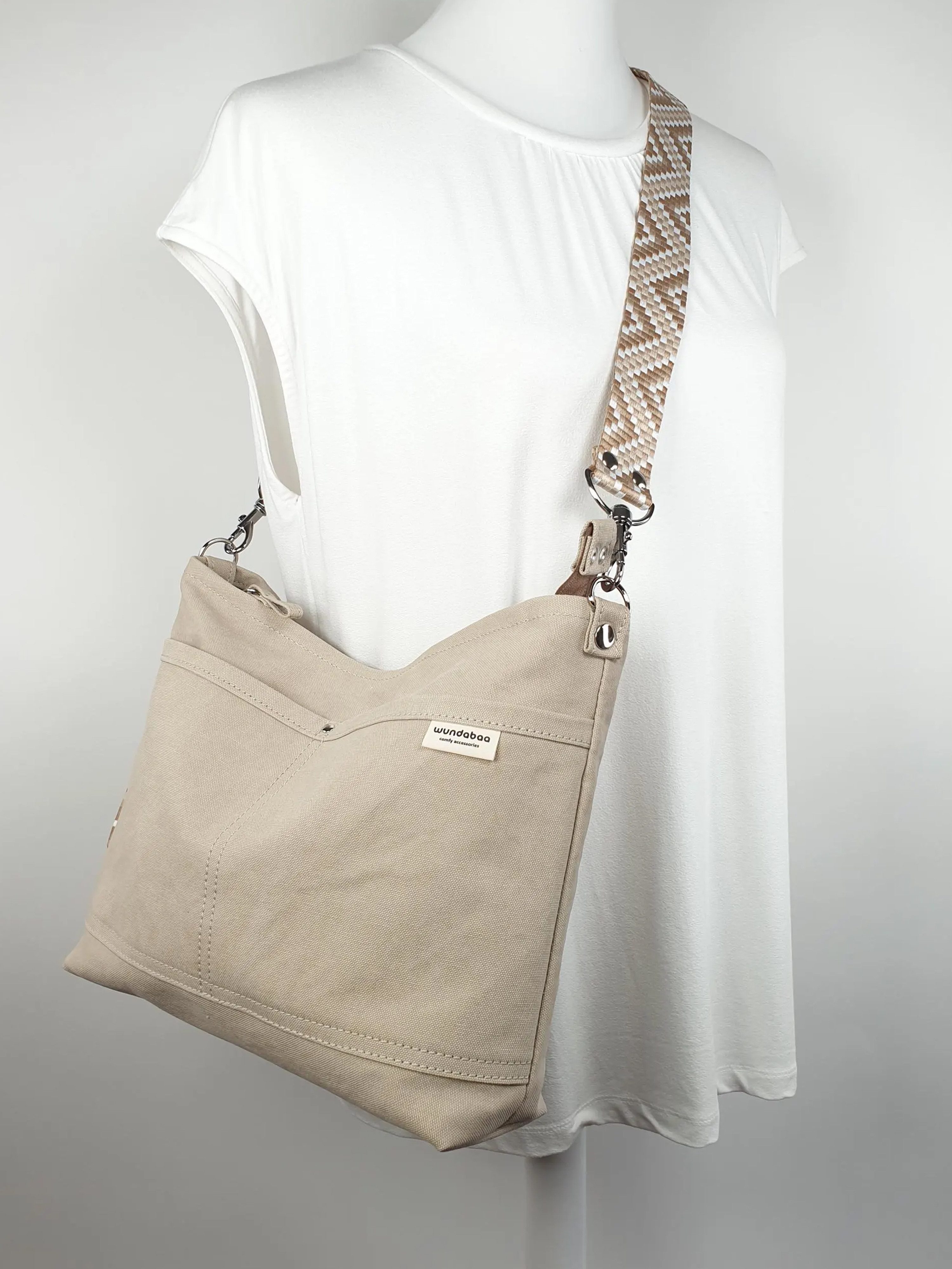 wundabaa Umhängetasche Damen Canvas S