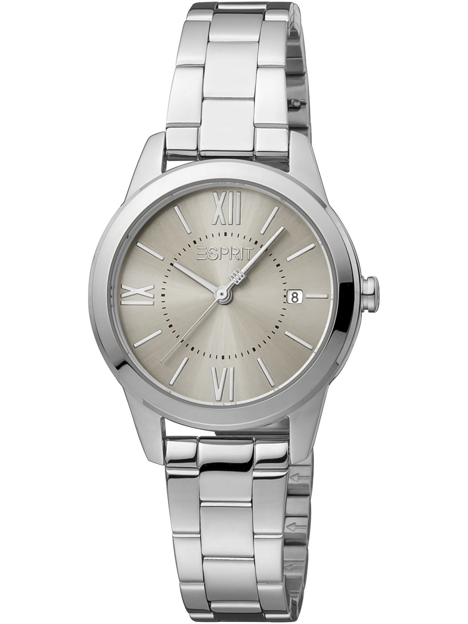 Esprit Quarzuhr ES1L239M1175 ES1L239M1175, Esprit ES1L239M1175 Wind Uhr Damenuhr Edelstahl Datum Silber