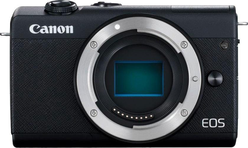 Canon EOS M200 EFM 15-45mm + EFM 55-200 Systemkamera (EF-M 15-45mm f/3.5-6.3  IS STM, EB EF-M55-200mm f/4.5-6.3 IS STM, 24,1 MP, Bluetooth, WLAN (Wi-Fi)