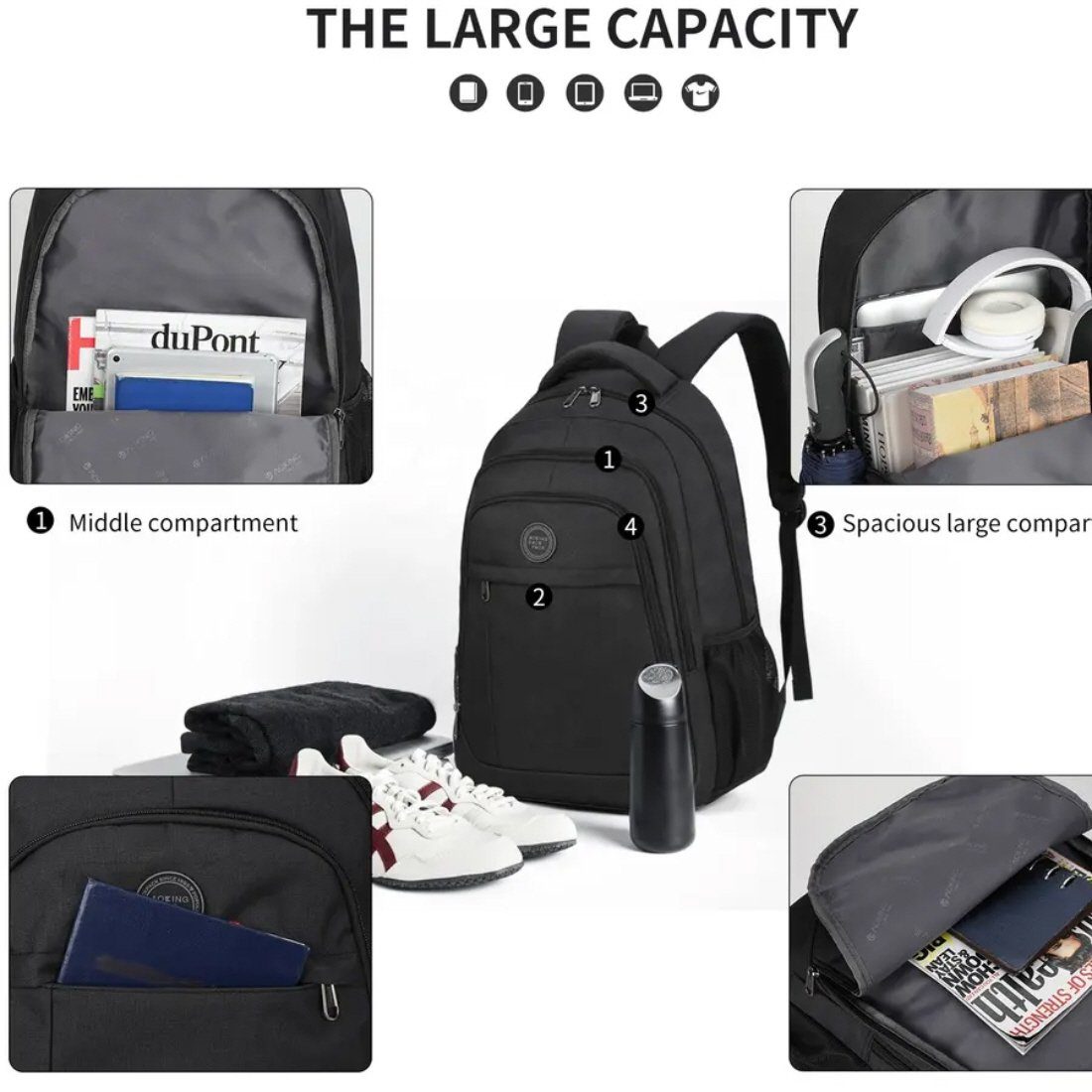 SHG Freizeitrucksack ֎ Rucksack Cityrucksack Tagesrucksack Damenrucksack Sc günstig online kaufen