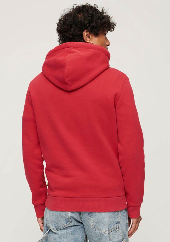 POP CLASSIC SODA Red HOODIE Kapuzensweatshirt Superdry VL Dark