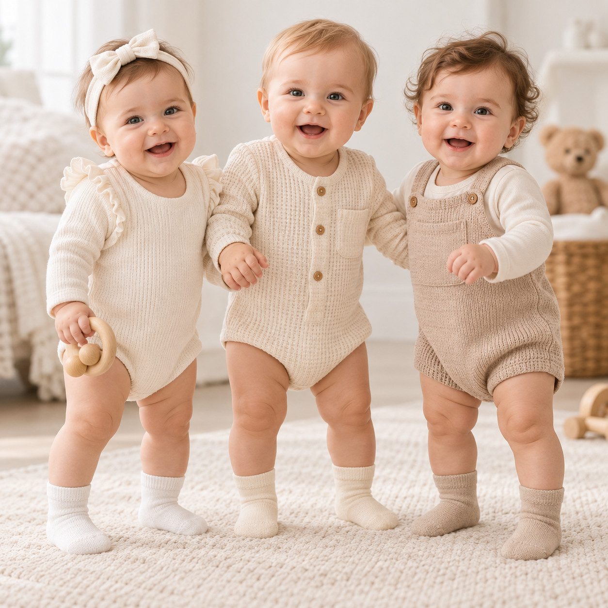 bistyle Feinsocken Baby Socken 3er-Pack, 98 % Bio-Baumwolle, Weich & hautfreundlich (3-Paar) – Bild 4 von 5