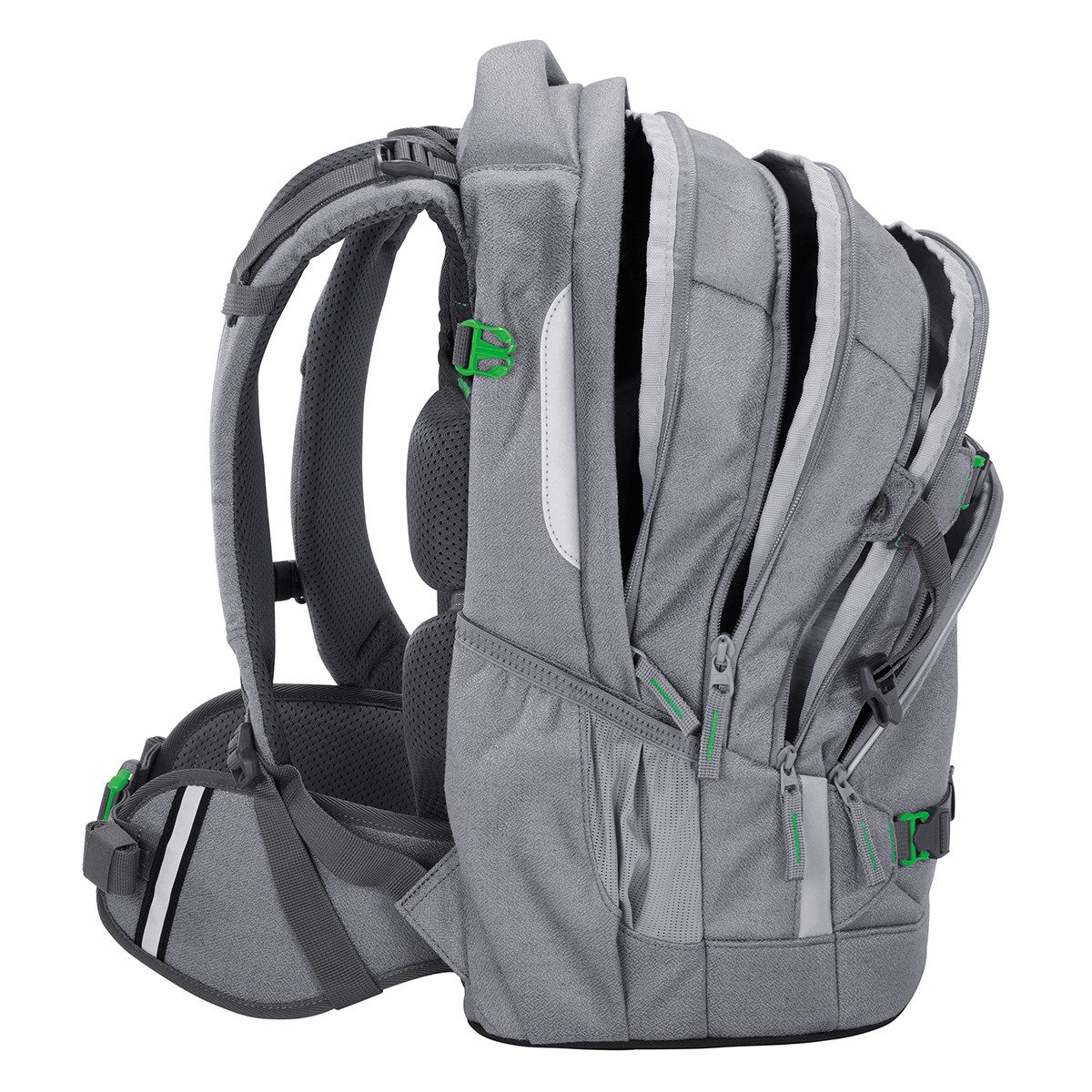coocazoo Schulrucksack Coocazoo Mate Tarp Mixed Silver Dust Schulrucksack Set 2teilig