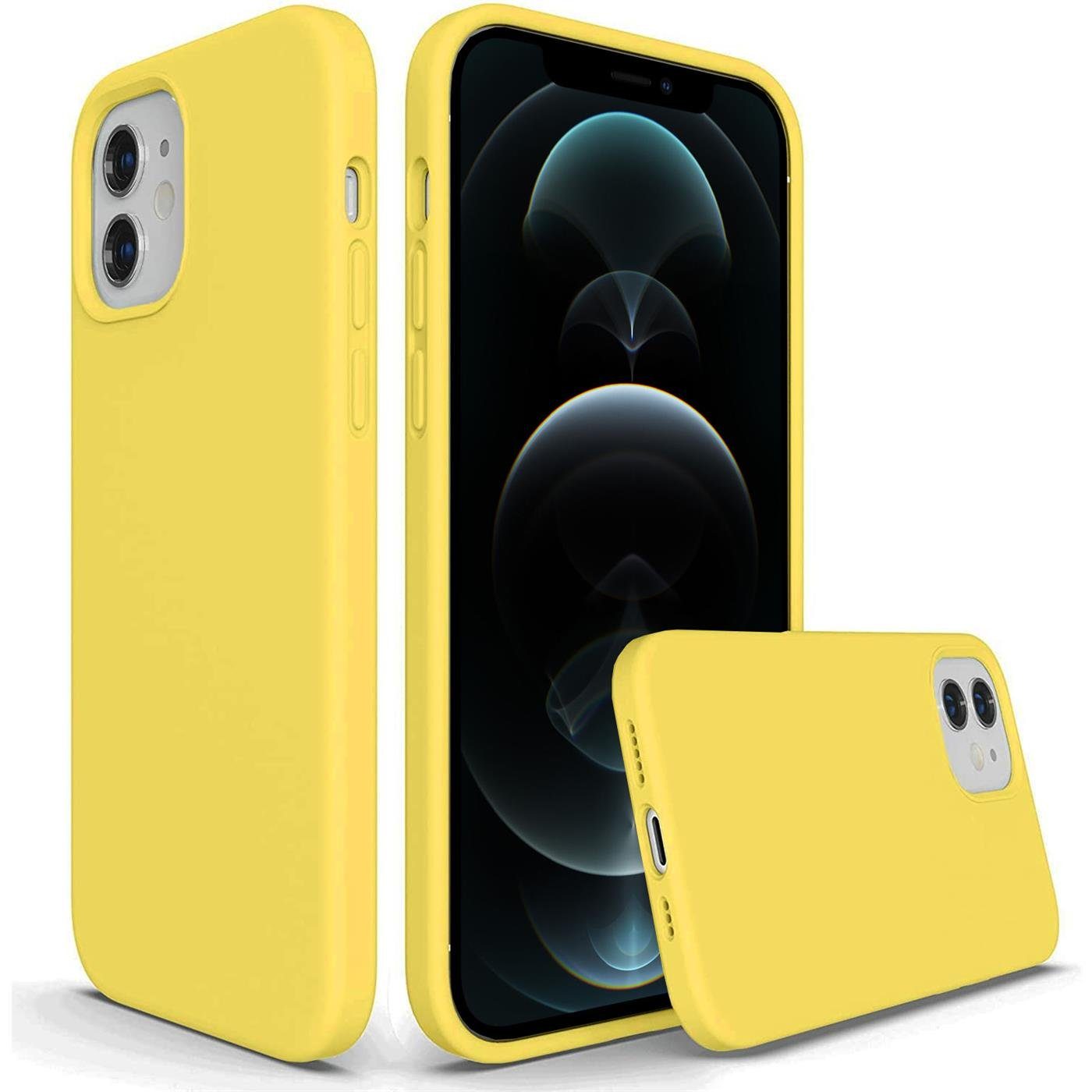 CoolGadget Handyhülle Silikon Colour Series Slim Case für Apple iPhone 12, iPhone 12 Pro 6,1 Zoll, Hülle weich Handy Cover für iPhone 12 / 12 Pro Schutzhülle