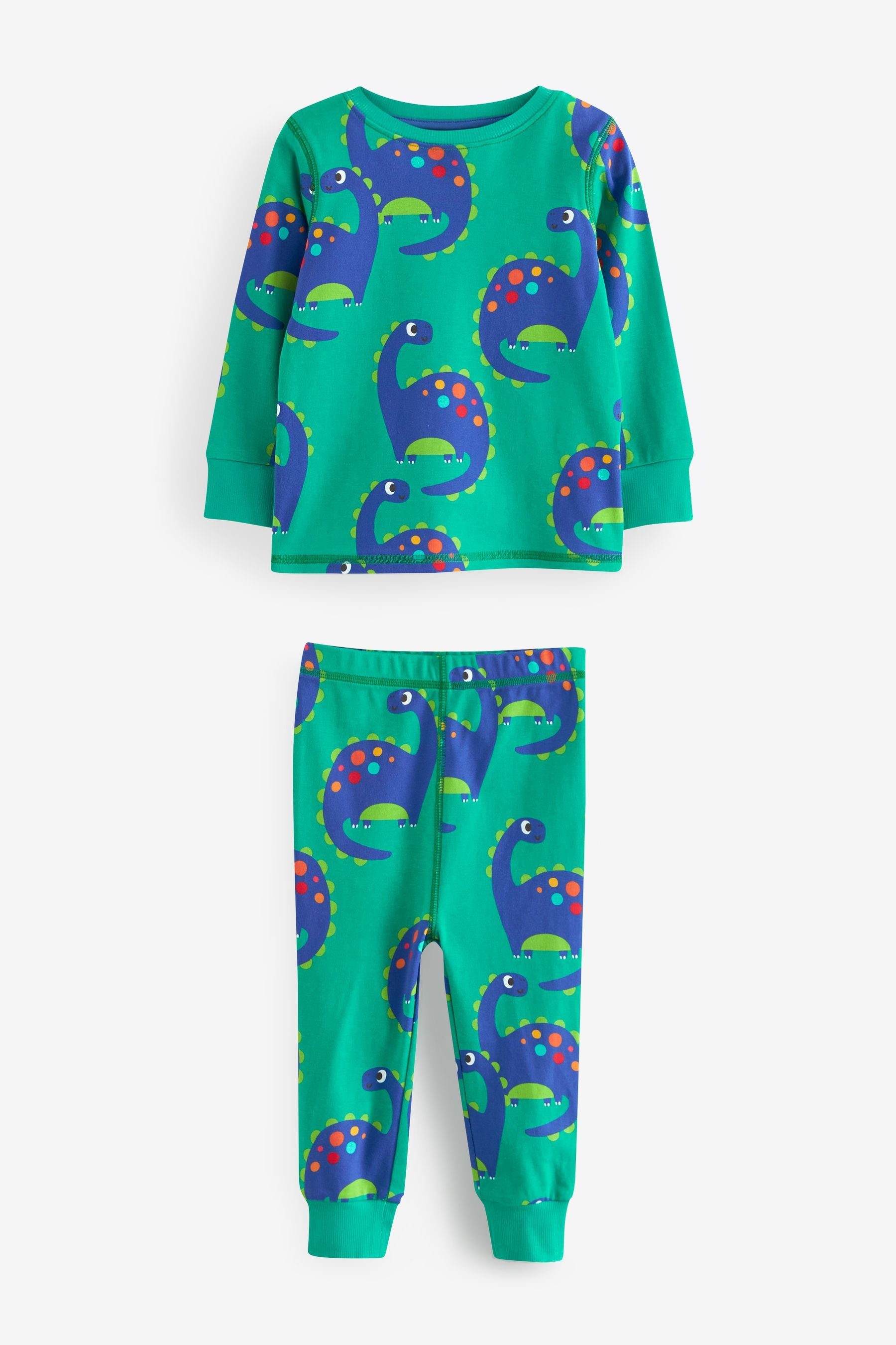 Next Pyjama 3er-Pack Dinosaur tlg) Red/Blue/Green Snuggle Schlafanzüge (6