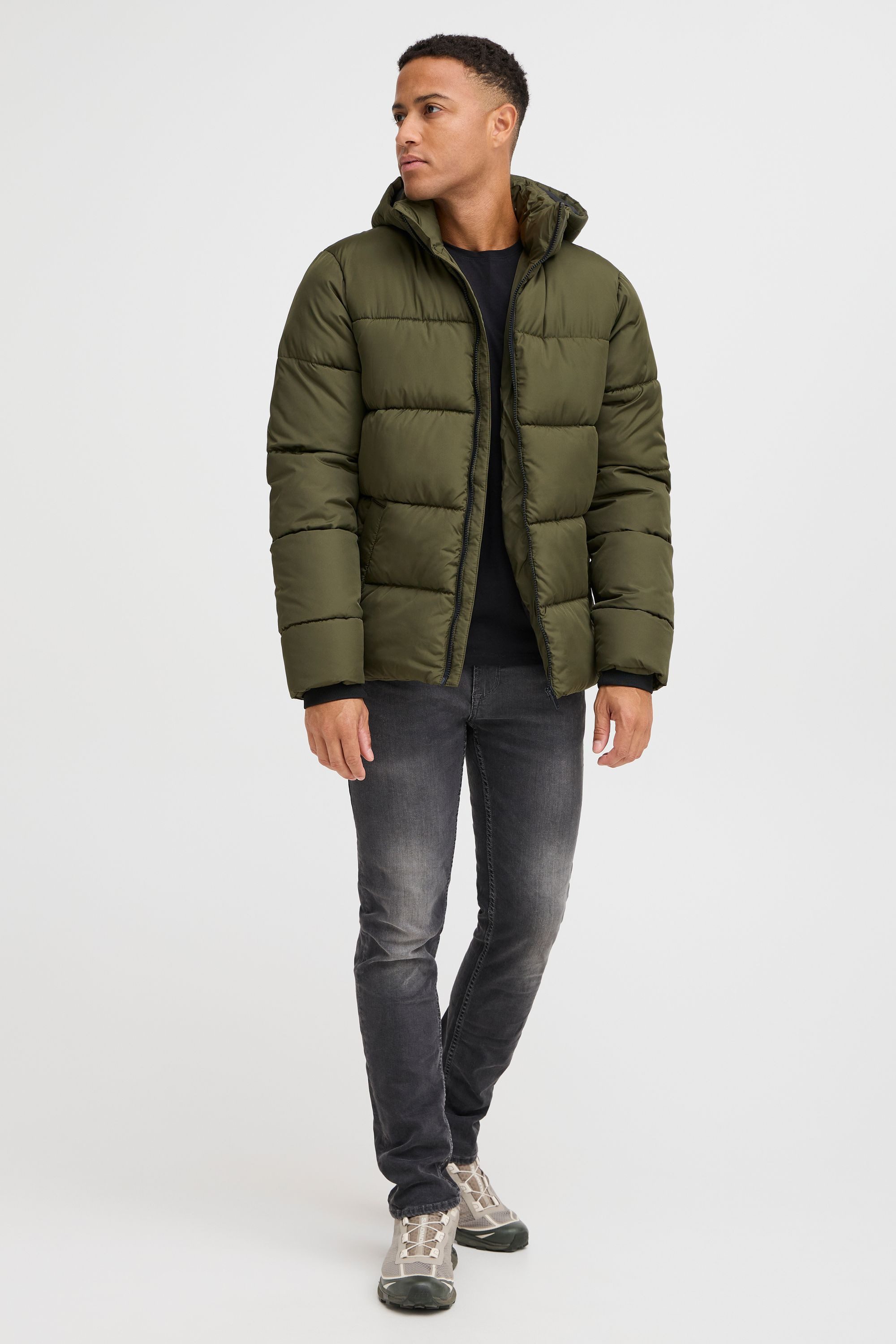 Blend Steppjacke BHZipke (1-St) Wärmende Basic Winterjacke mit Taschen