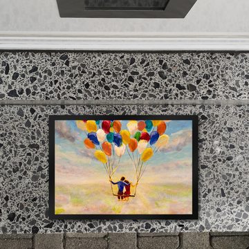 Fußmatte Luftballon Traum der Liebe Fußmatte Fußabtreter Türmatte, speecheese
