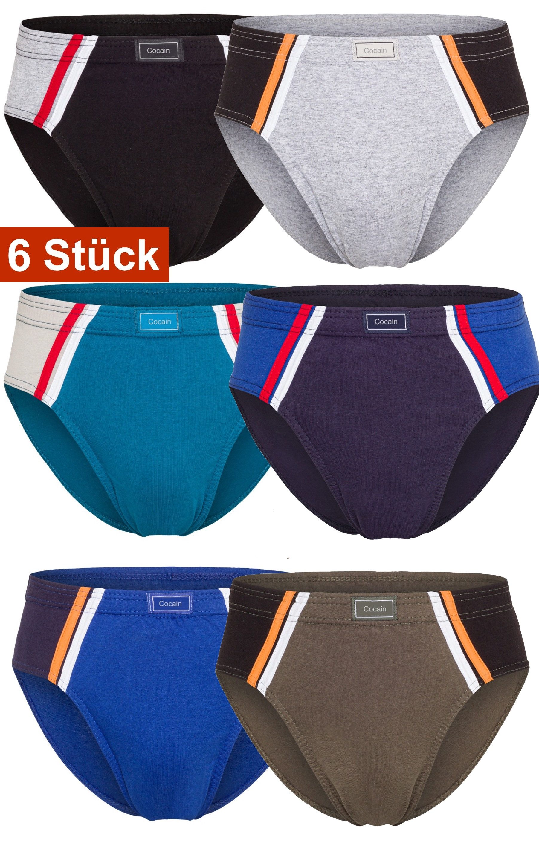 Cocain underwear Slip Herren Sportslip Unterhose Schlüpfer Slip bunt Baumwo günstig online kaufen