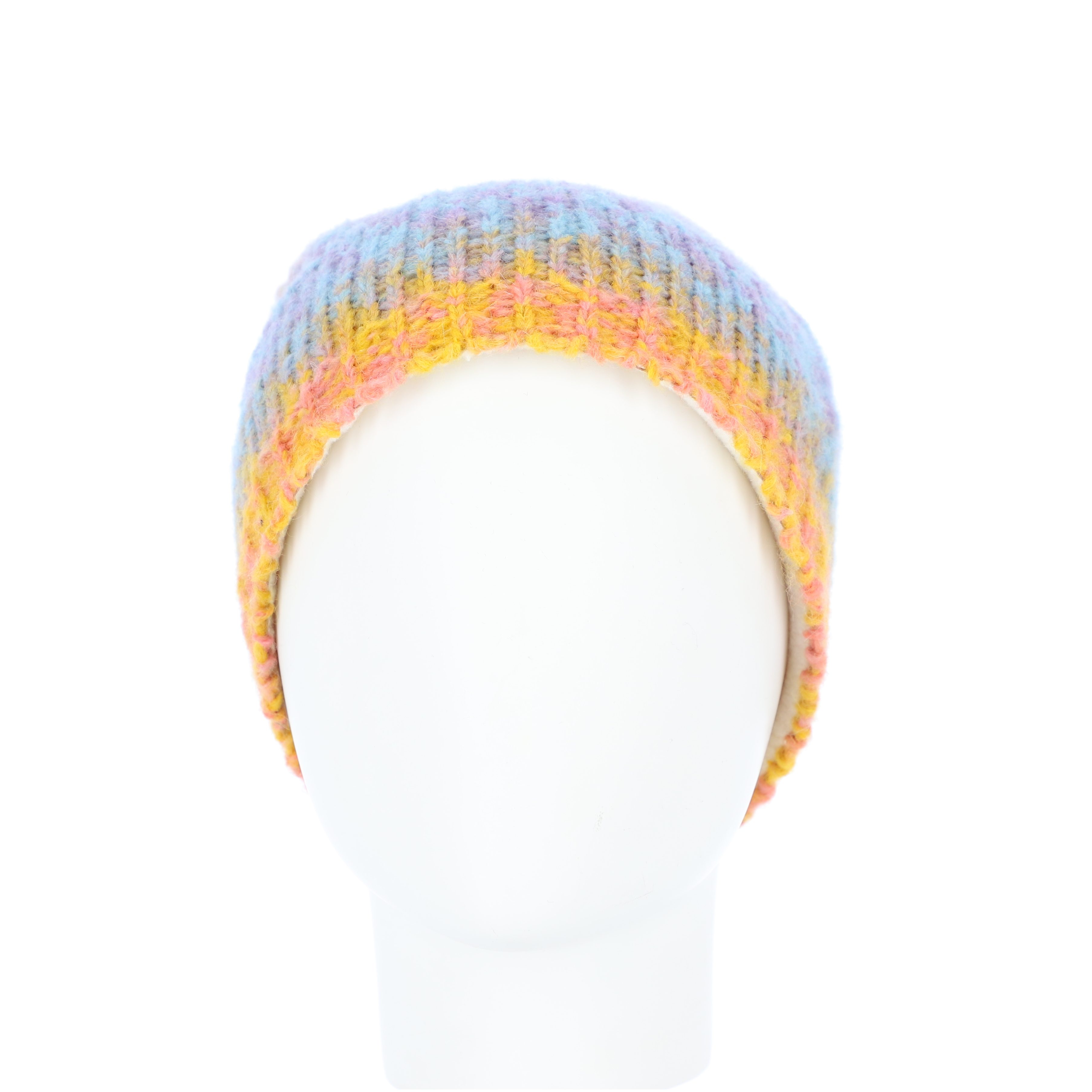halsüberkopf Accessoires Strickmütze Beanie multicolor mit Innenfleece