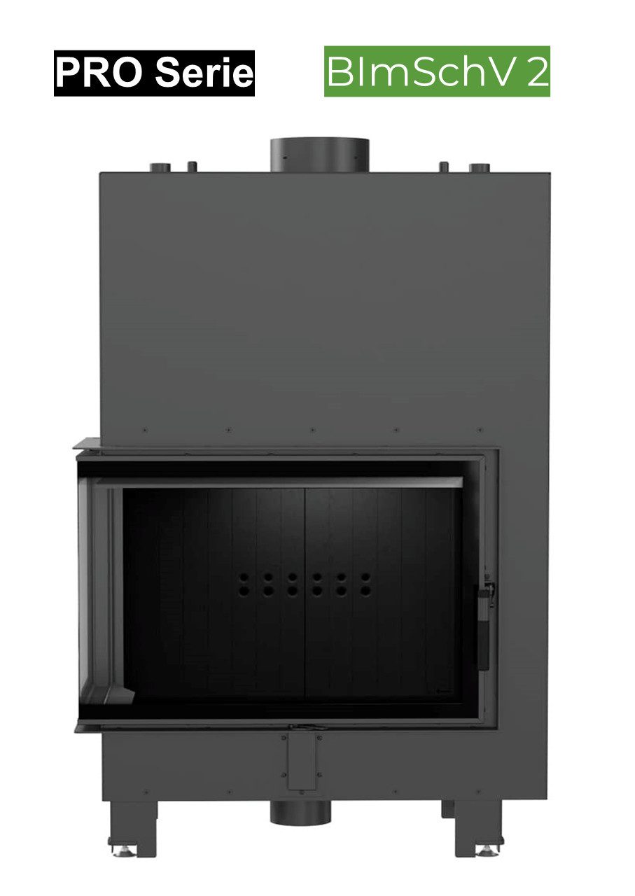 Kratki Kamineinsätze WASSERFÜHRENDER KAMINEINSATZ MBM LINKS 12 KW Ø 180, 12,00 kW