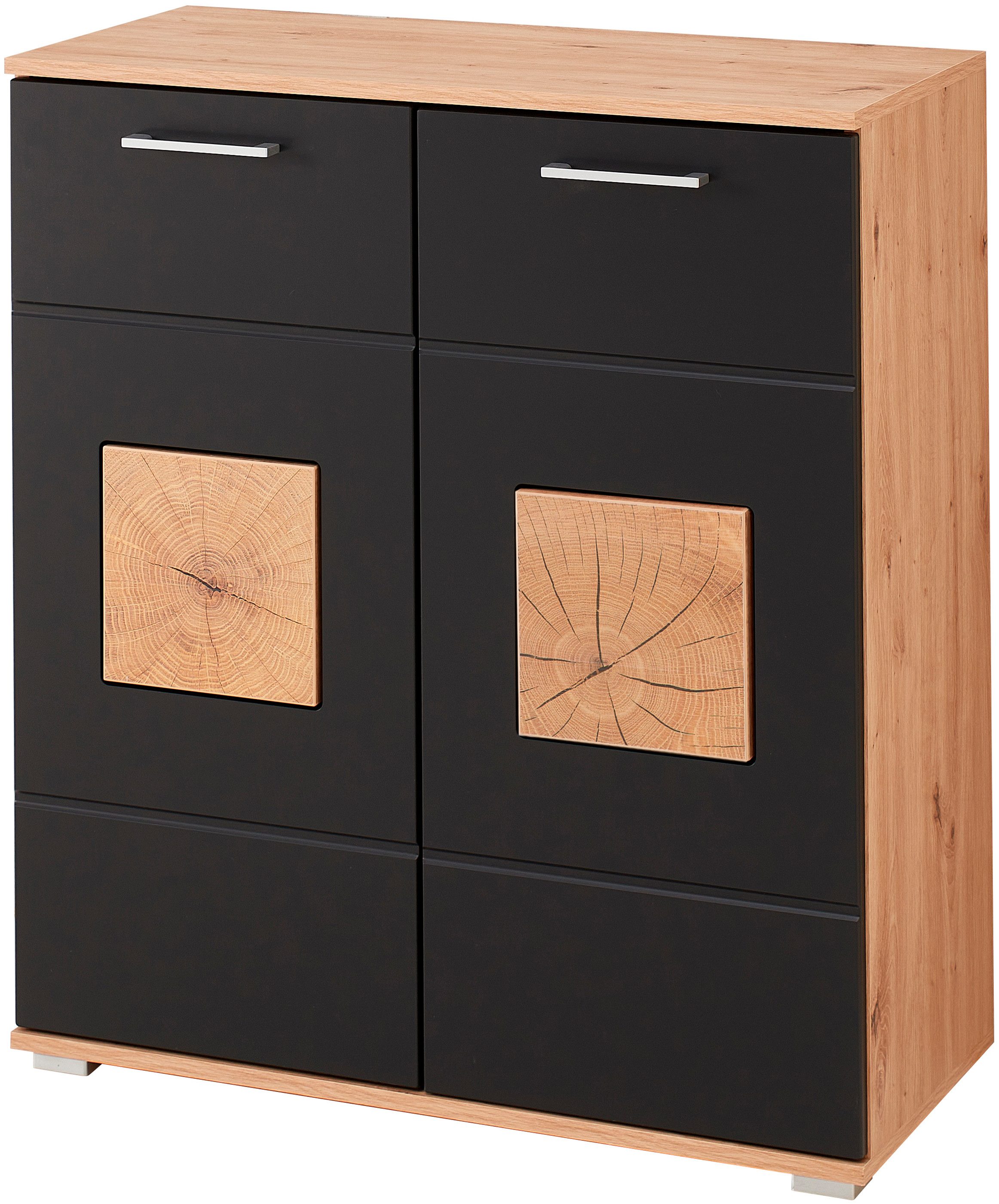 Innostyle Schuhschrank Fun Schuhschrank, 84x95x38cm (B/H/T) (1-St) 2 türig, 4 Einlegeböden, Softclose, ABS Kantenschutz