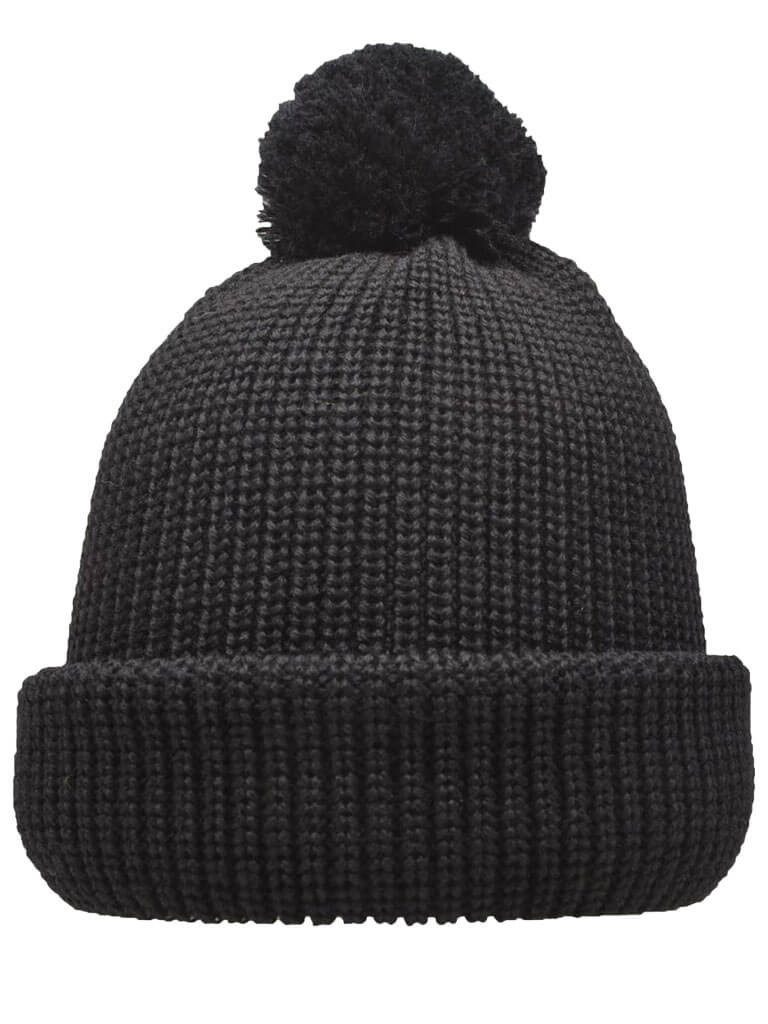 FRIESEN Friesennerz Bommelmütze Unisex Pudelmütze "Skat mit dem Klabautermann" Mütze 100% Schurwolle