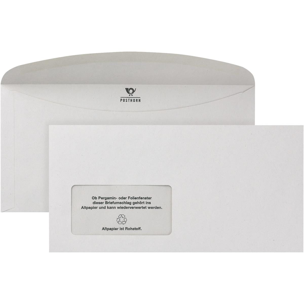 BONG Briefumschlag POSTHORN Briefumschlag 02526482 C6/5 mF nk rec.gr 1000 St./Pa