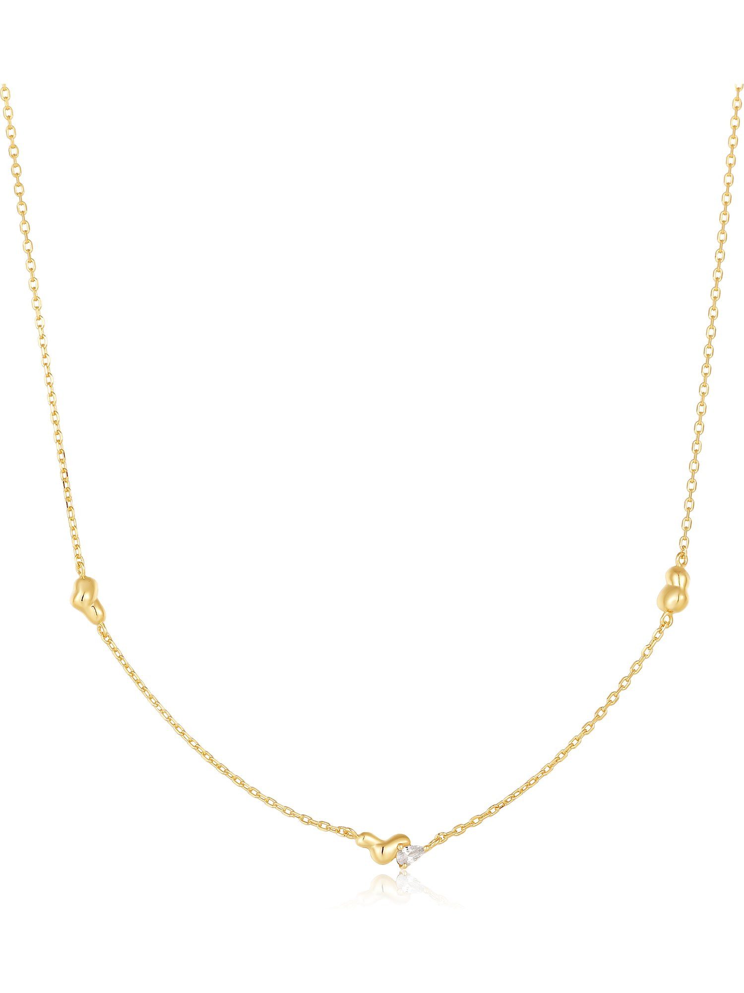 Ania Haie Collier Ania Haie Damen-Kette 925er Silber Farbstein