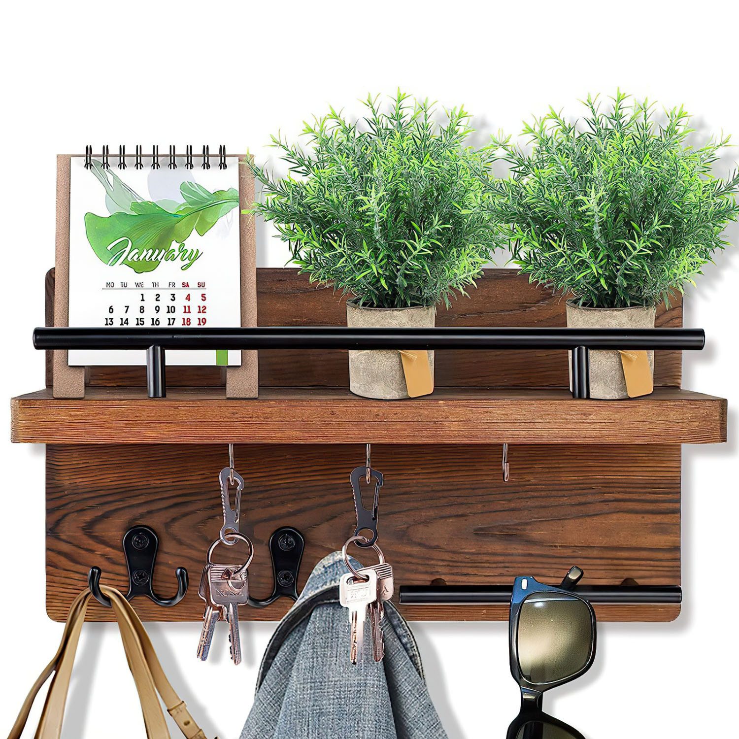 Refined Living Schlüsselbrett Schlüsselbrett Holz mit günstig online kaufen