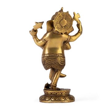 bodhi Dekofigur Tanzender Ganesha Statue, Messing, 28 cm