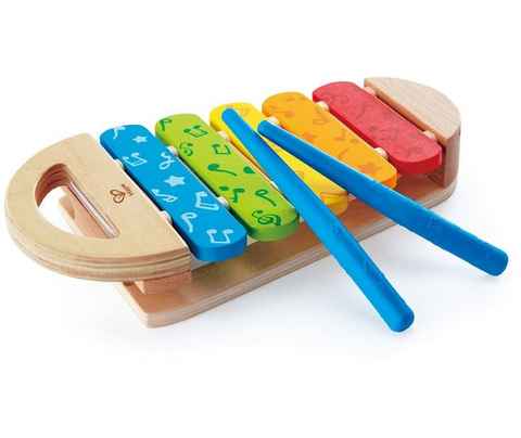 Hape Spielzeug-Musikinstrument Regenbogen Xylophon