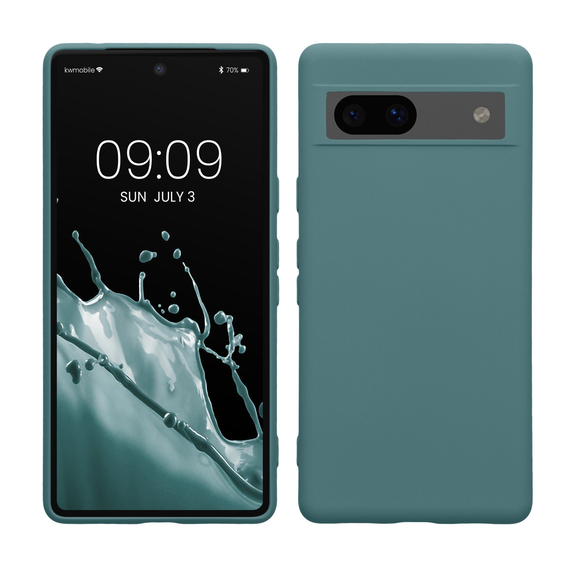 kwmobile Handyhülle Slim Case für Google Pixel 7a, Hülle Silikon Handy - Handyhülle gummiert