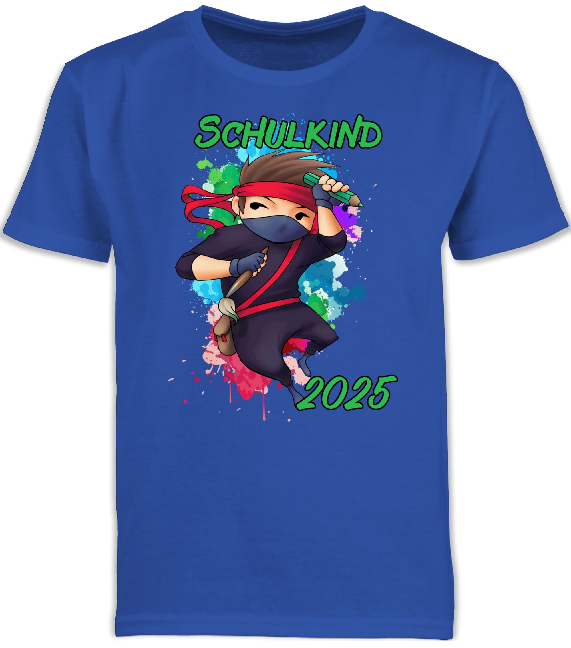 Shirtracer T-Shirt Cooler Ninja Junge 2025 Einschulung Junge Schulanfang Geschenke
