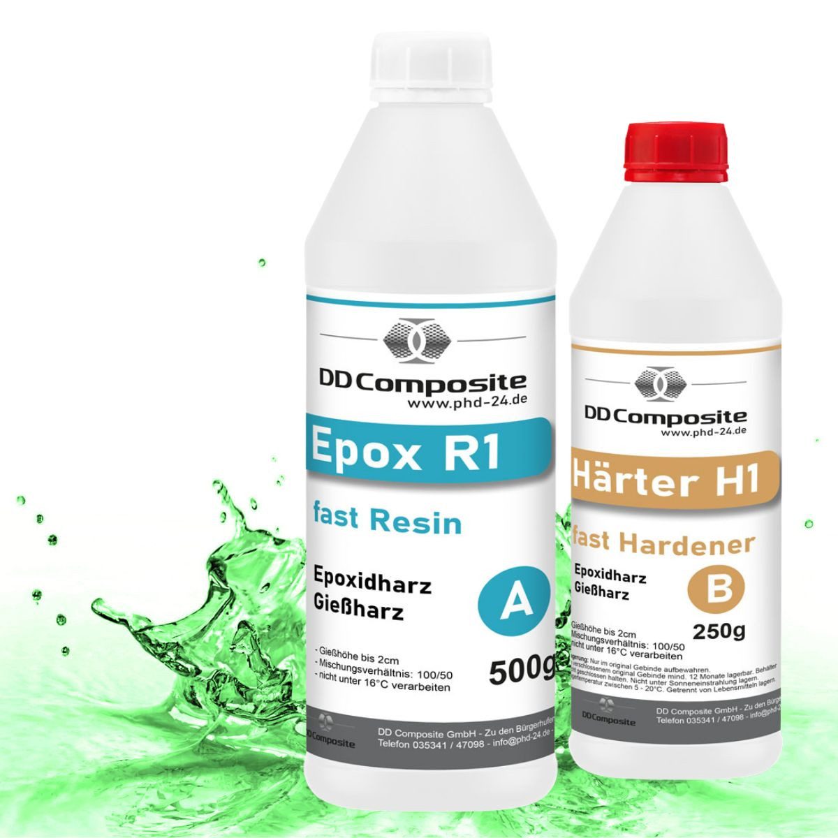 DD Composite Epoxidharz 0.75kg Epox R1 H1, GREEN TSAVORITE, 30ml