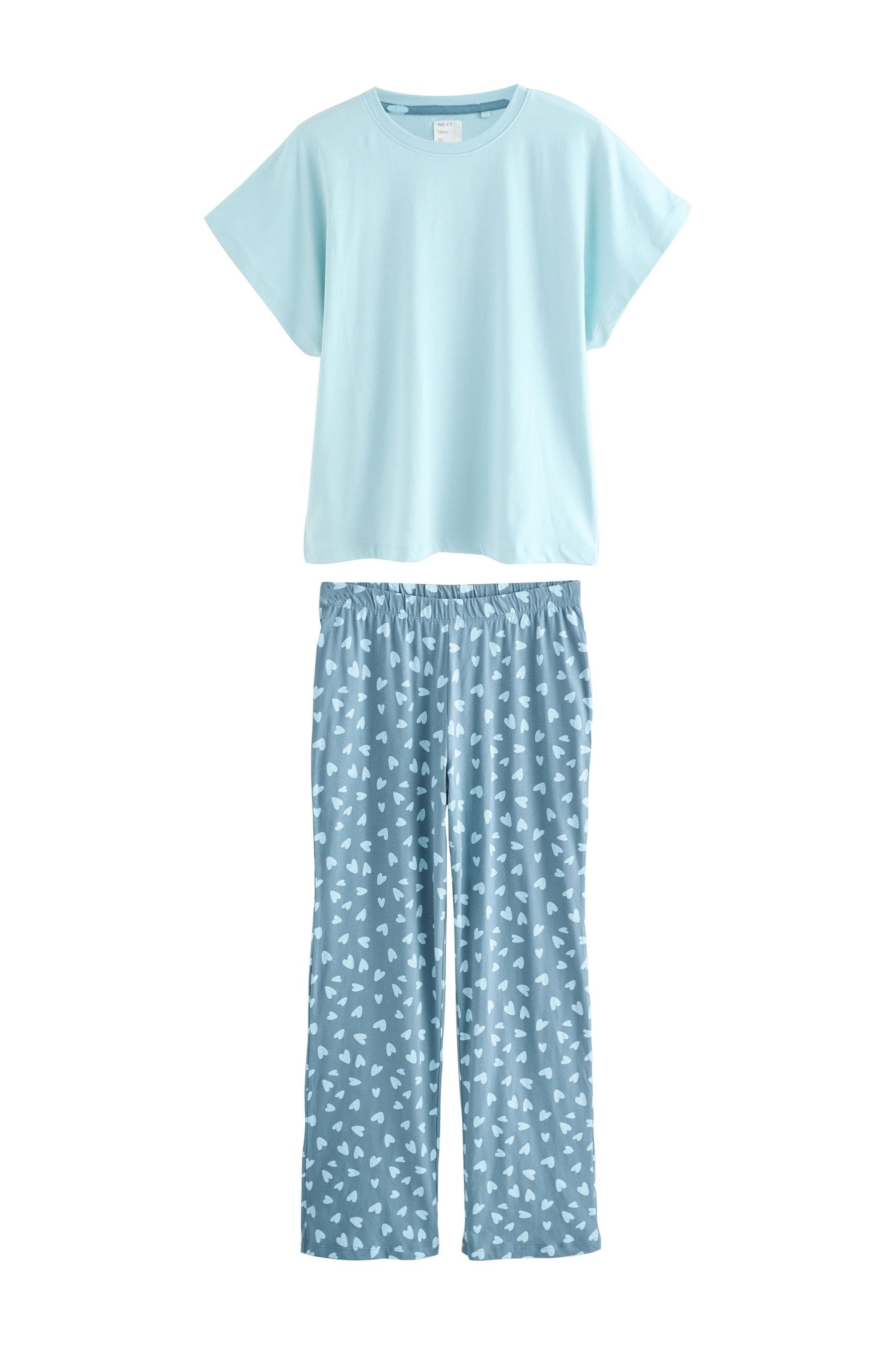 Next Pyjama Kurzarm-Schlafanzug aus 100 % Baumwolle (2 tlg) günstig online kaufen