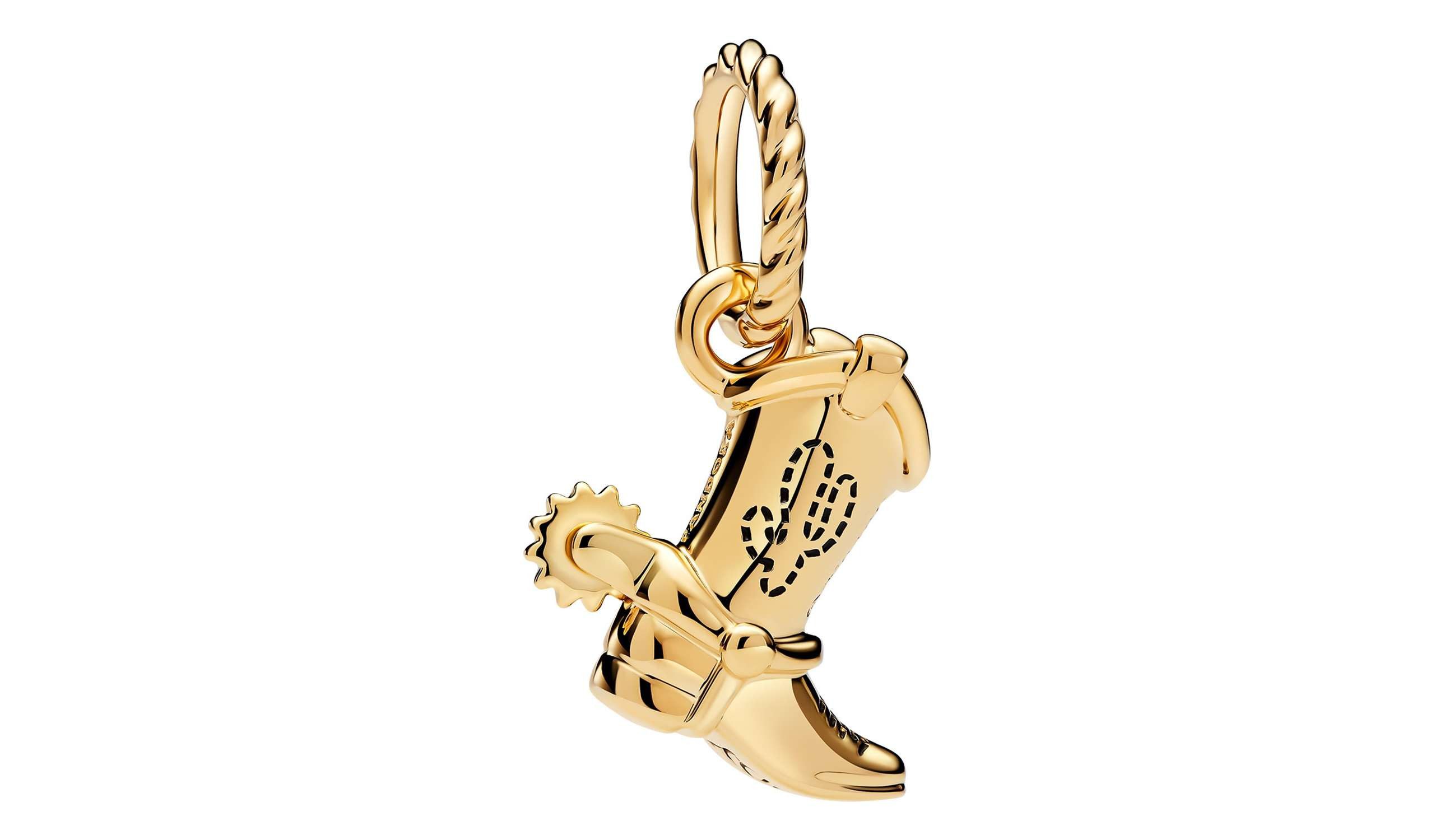 Pandora Kettenanhänger 764606C01, Anhänger Goldfarben Disney Pixar Toy Story Cowboystiefel – Bild 3 von 3