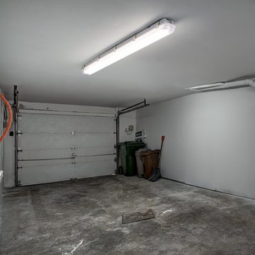 V-TAC Deckenleuchte, Leuchtmittel inklusive, Neutralweiß, LED Wannen Decken Röhren Lampe Lager Hallen Feucht Raum Garagen