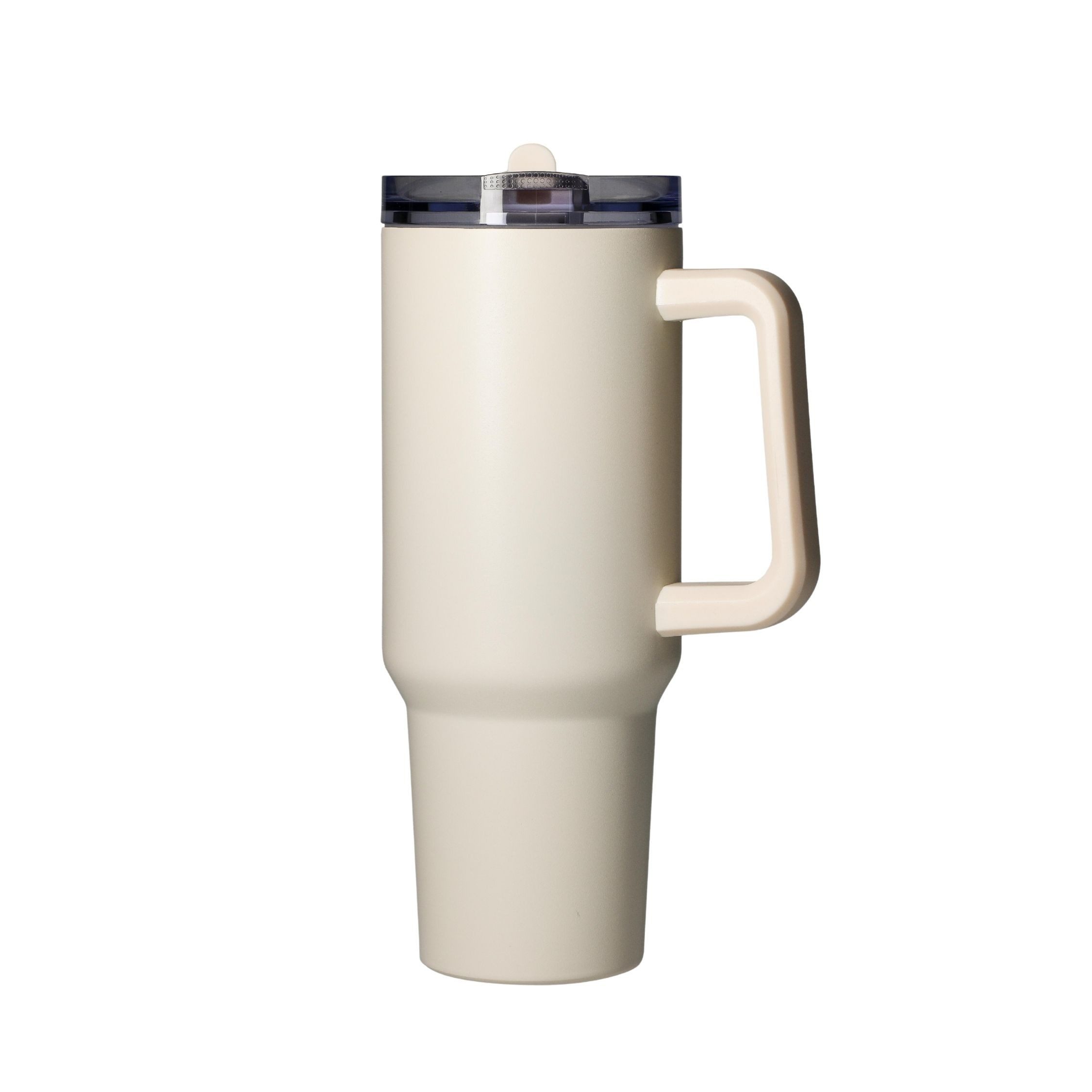 elasto Кружки Edelstahl Trinkbecher mit Deckel und Strohhalm 1,2 Liter, isoliert, robust, für unterwegs
