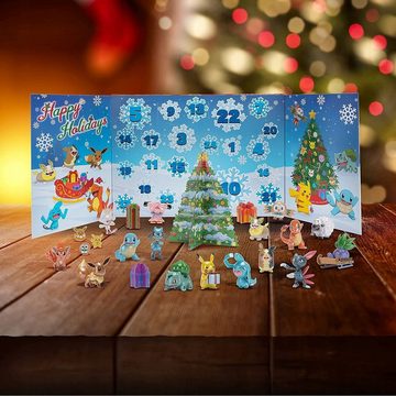 Jazwares Adventskalender PKW2351 (24-tlg), Pokemon Advents- und Weihnachtskalender 2021 2022