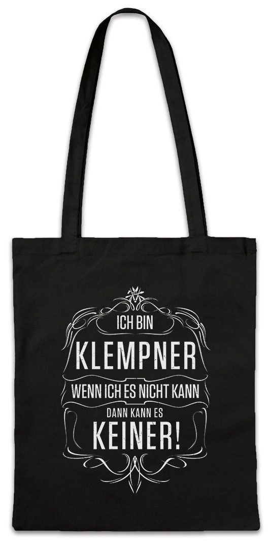 Beuteltasche Ich Bin Klempner Stofftasche Heizung Sanitär Meister Ausbildung Job