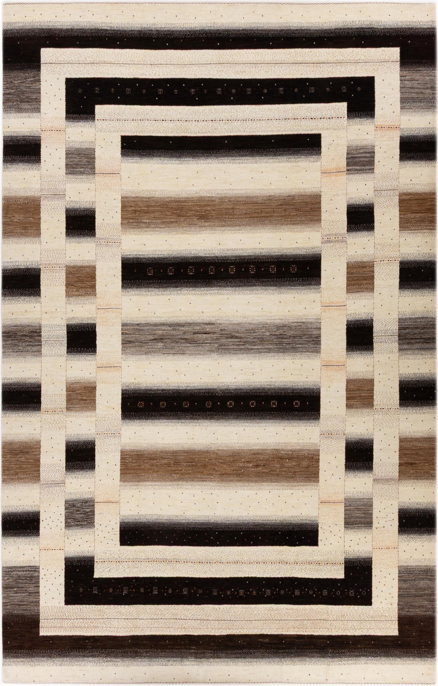 Nain Trading Designteppich Perser Gabbeh Loribaft Essence 329x517 Handgeknüpfter Moderner, rechteckig, Höhe: 12 mm