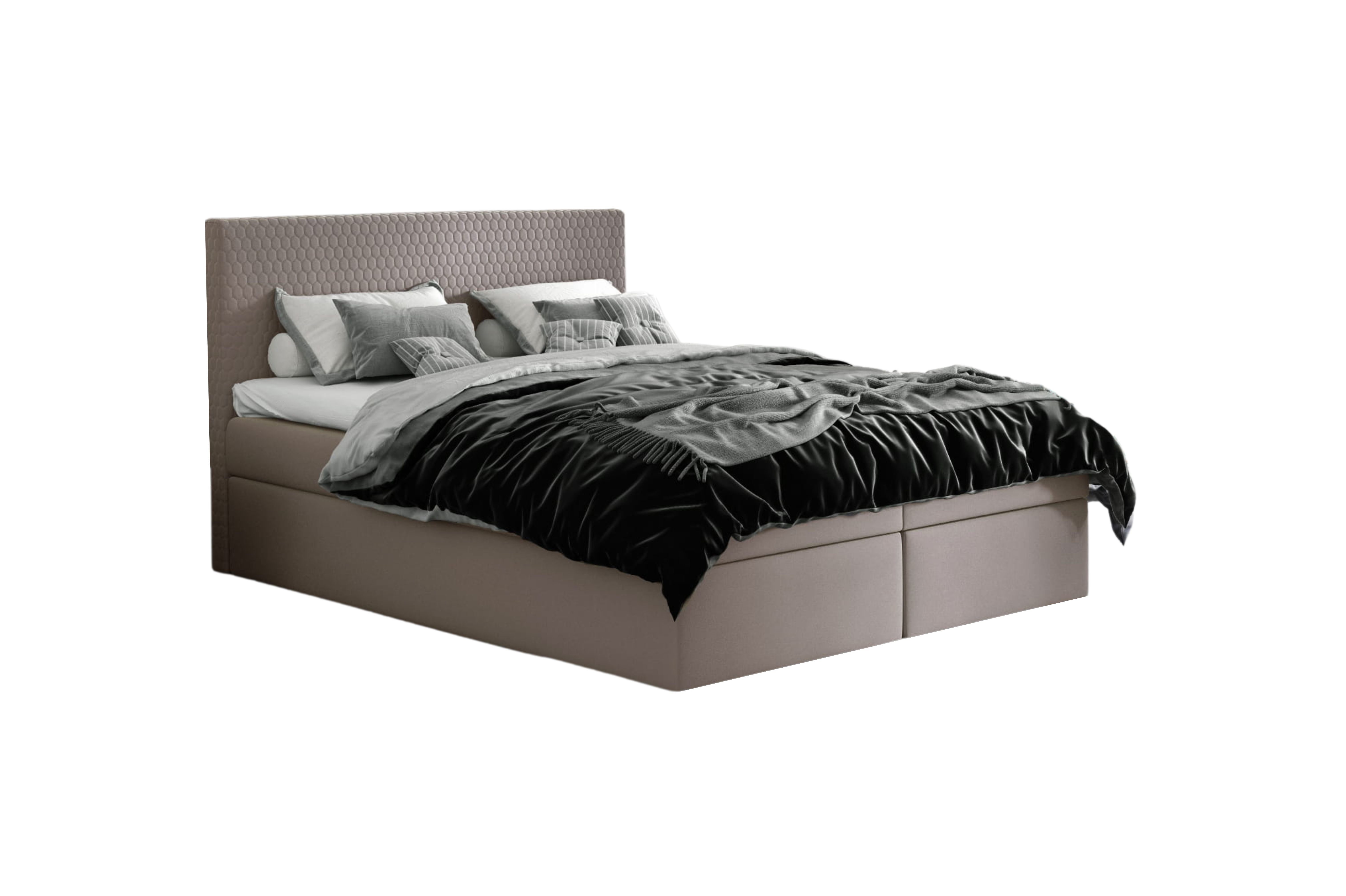 MF Design Boxspringbett Boxspringbett COSMO mit Bettkasten und Federautomatik aus RIVIERA, Vorhanden