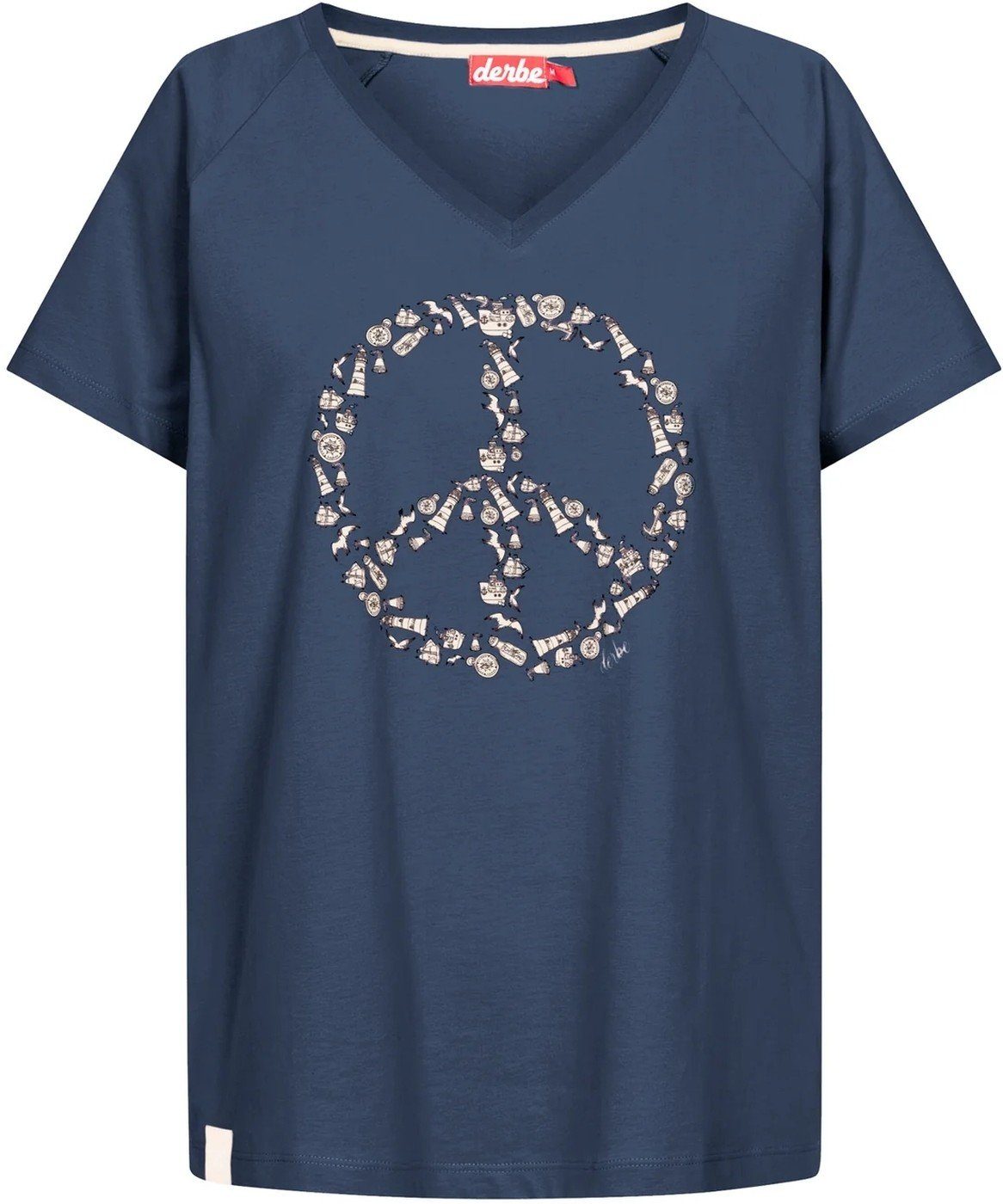 Derbe T-Shirt T-Shirt Peace Women
