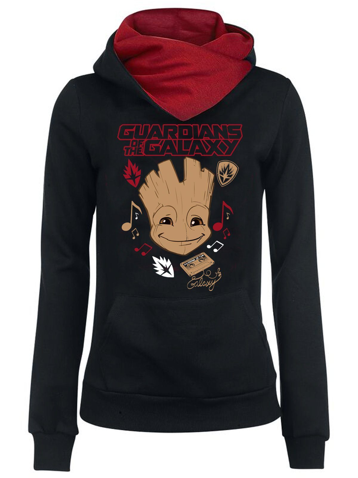 MARVEL Schalkragenpullover Guardians of the Galaxy Music