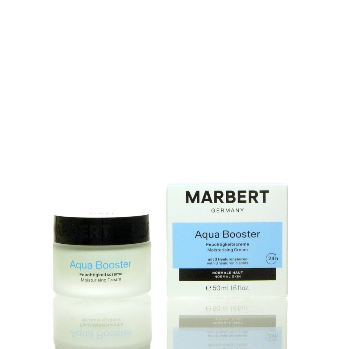 Erfrischende Aqua Moisturizing ml, Feuchtigkeitspflege 24h 24h Marbert Cream Marbert 50 Booster Gesichtspflege