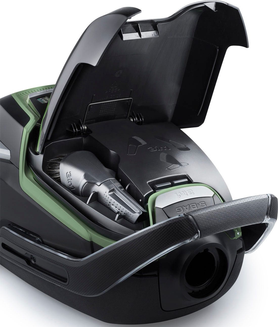 AEG Bodenstaubsauger VX9-2-ÖKO, 850 W, mit Beutel, Leistungsstark, inkl. Zusatzdüsen, 70 % Recyclingkunststoff, 5l Beutel