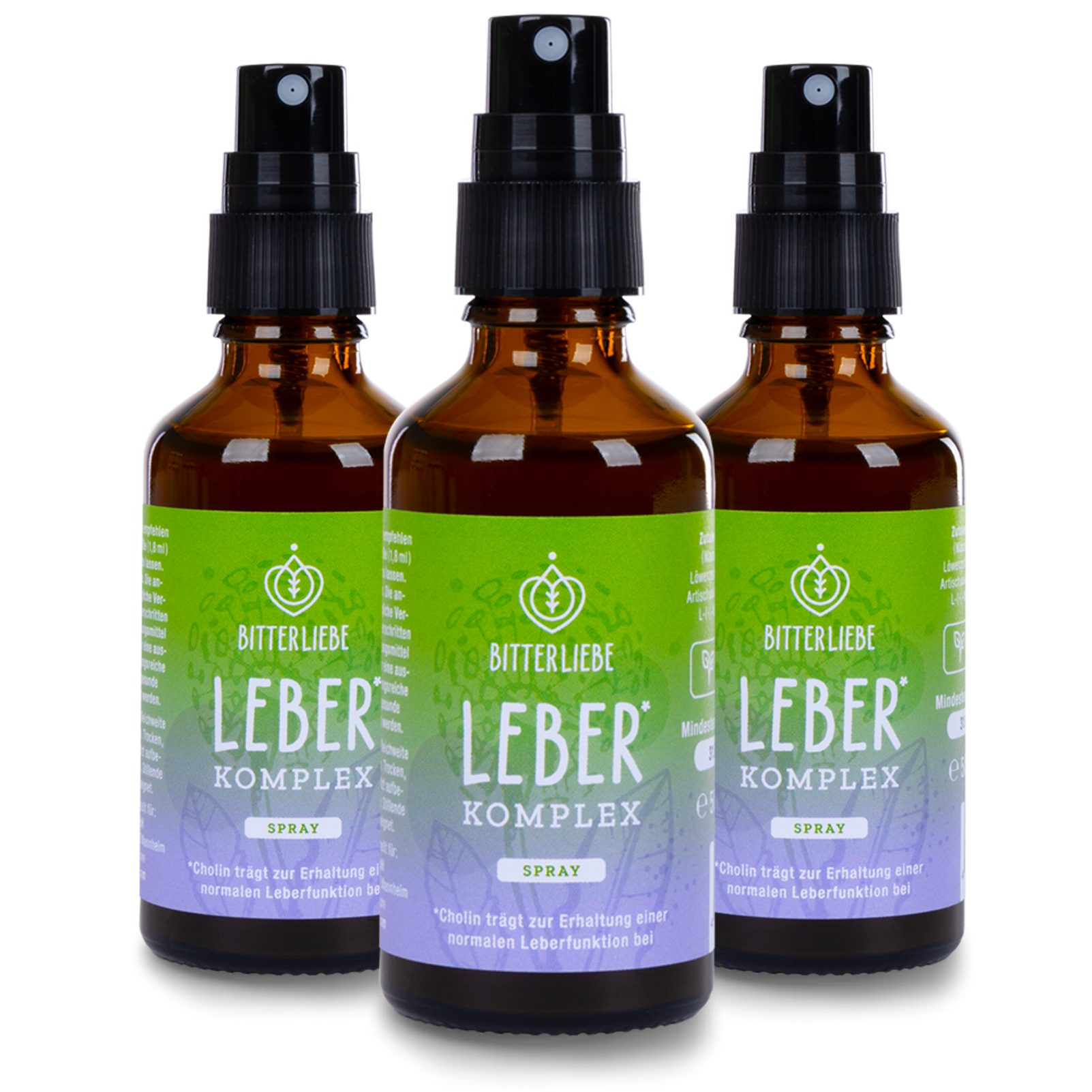 BitterLIebe - Leber Komplex - Leberkur & Leber Entgiftung - Cholin hochdosiert - Tropfen