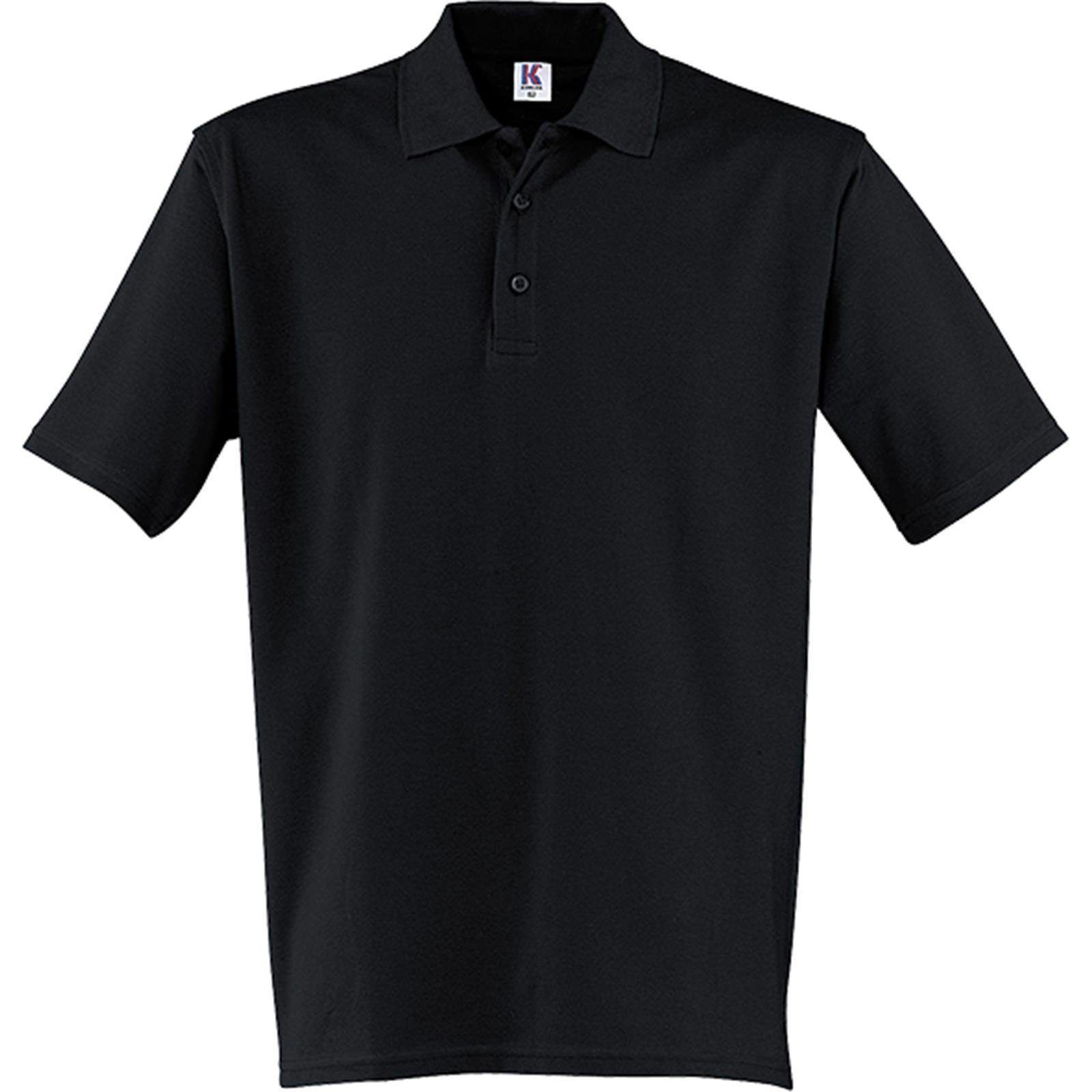 Kübler T-Shirt Kübler Shirt-Dress Polo-Shirt uni schwarz